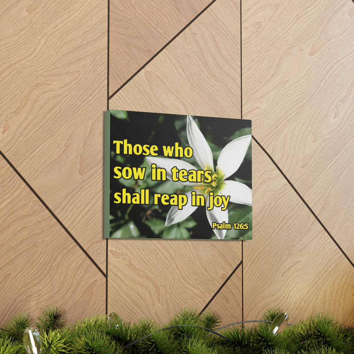 Scripture Walls Shall Reap In Joy Psalm 126:5 Bible Verse Canvas Christian Wall Art Ready to Hang-Express Your Love Gifts