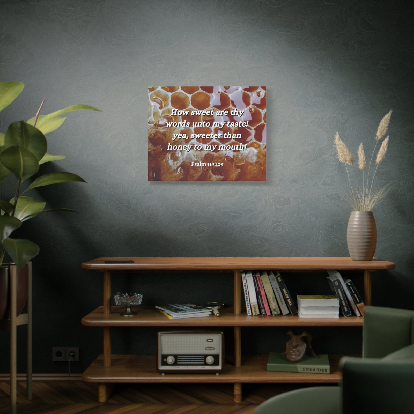Scripture Walls Thy Words Psalm 119:103 Bible Verse Canvas Christian Wall Art Ready to Hang-Express Your Love Gifts