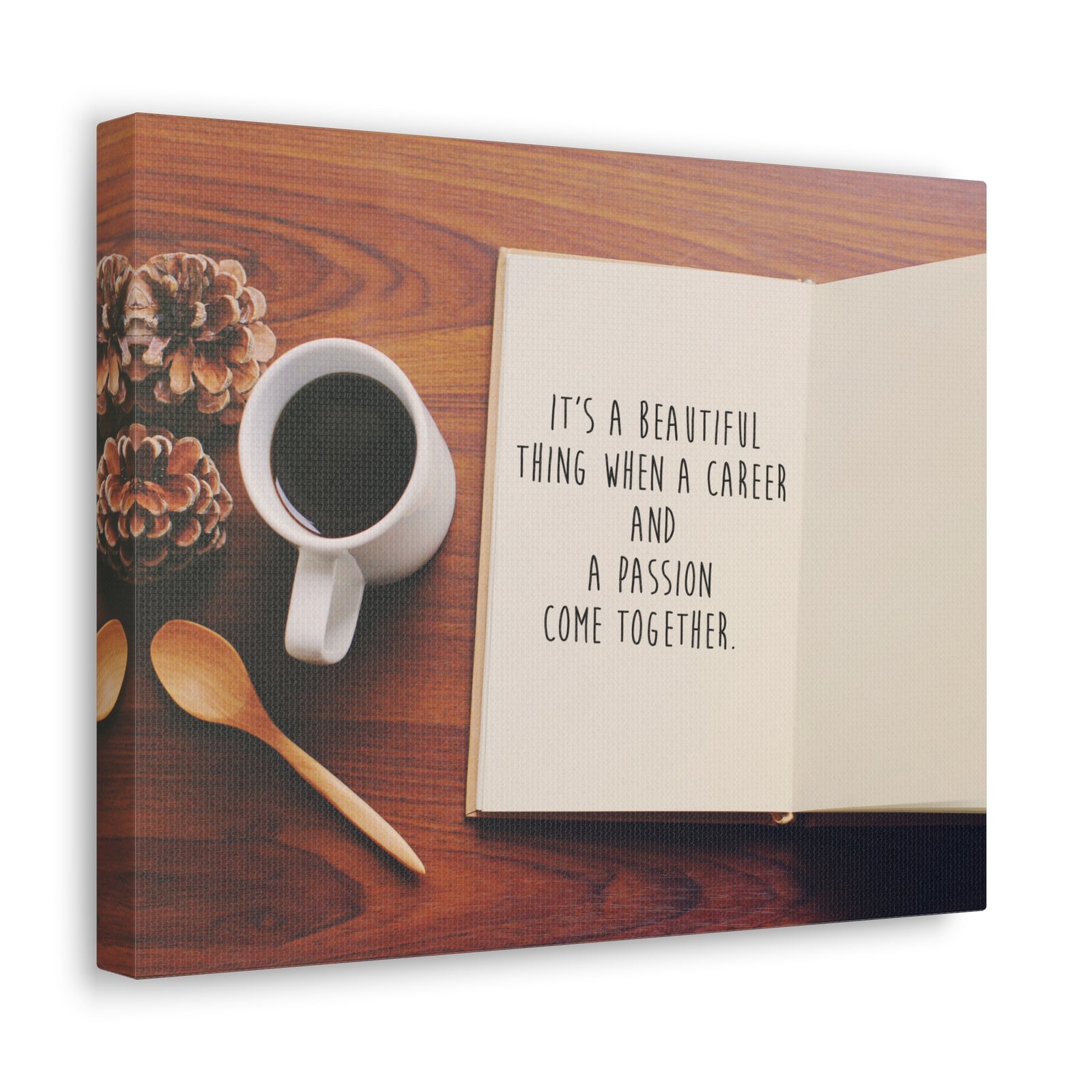 Inspirational Quote Canvas A Passion Come Together Wall Art Motivational Motto Inspiring Prints Artwork Decor Ready to Hang-Express Your Love Gifts