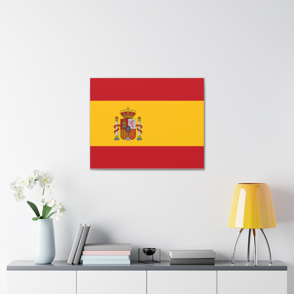 Spain Country Flag Canvas Vibrant Wall Art Unframed Home Decor-Express Your Love Gifts