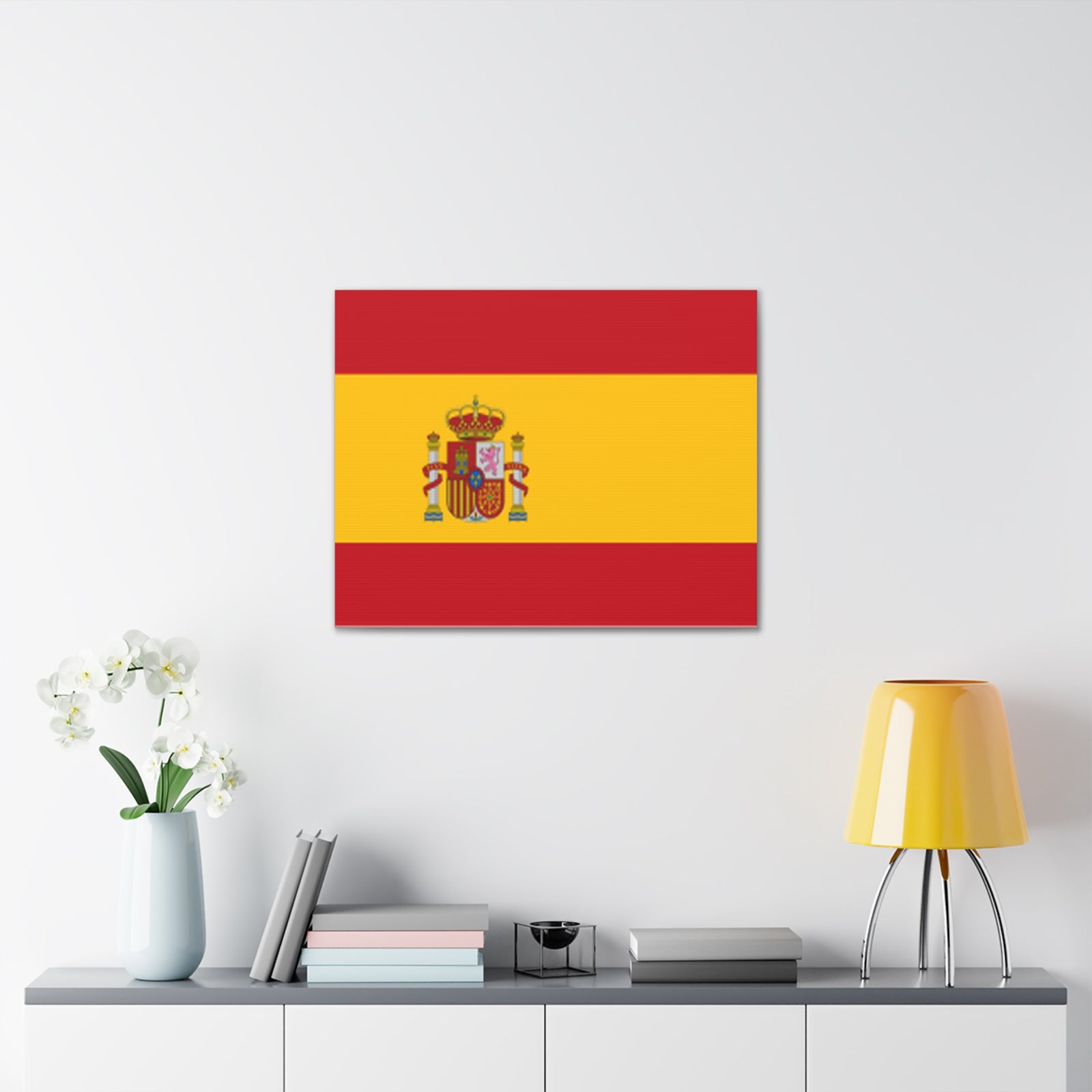 Spain Country Flag Canvas Vibrant Wall Art Unframed Home Decor-Express Your Love Gifts