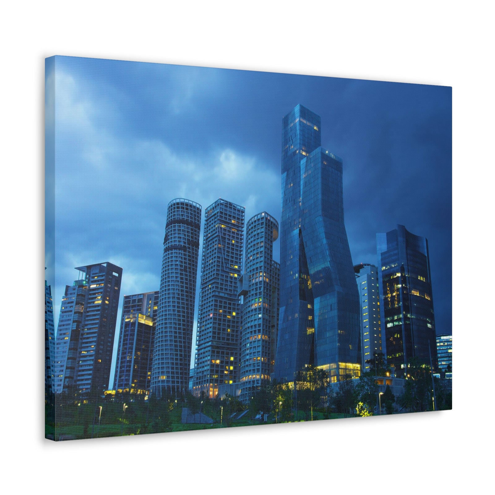 Mexico City Night Skyline Canvas Artwork High-Quality Breathtaking Stunning Cityscape for Home Decor Ready to Hang-Express Your Love Gifts
