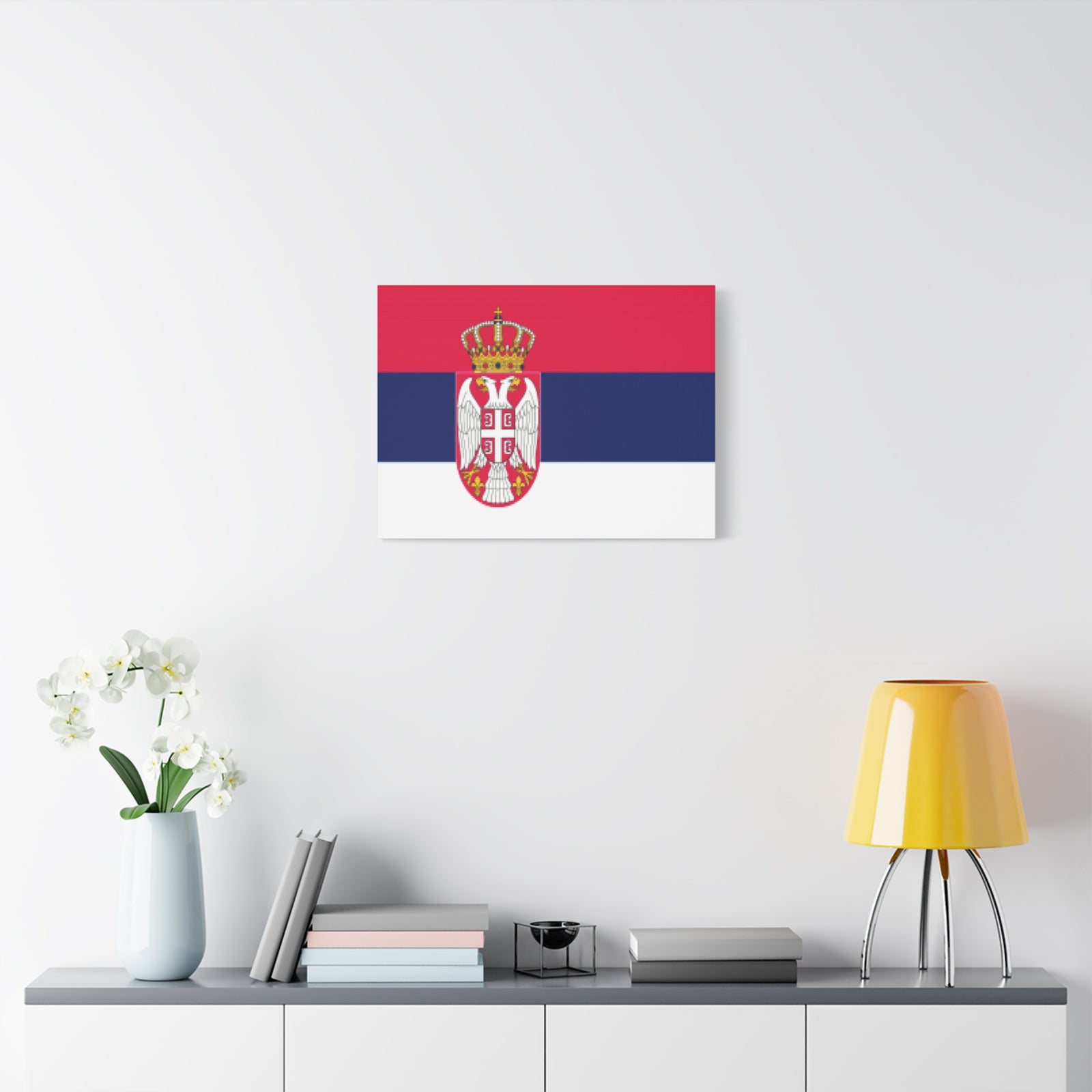 Serbia Country Flag Canvas Vibrant Wall Art Unframed Home Decor-Express Your Love Gifts