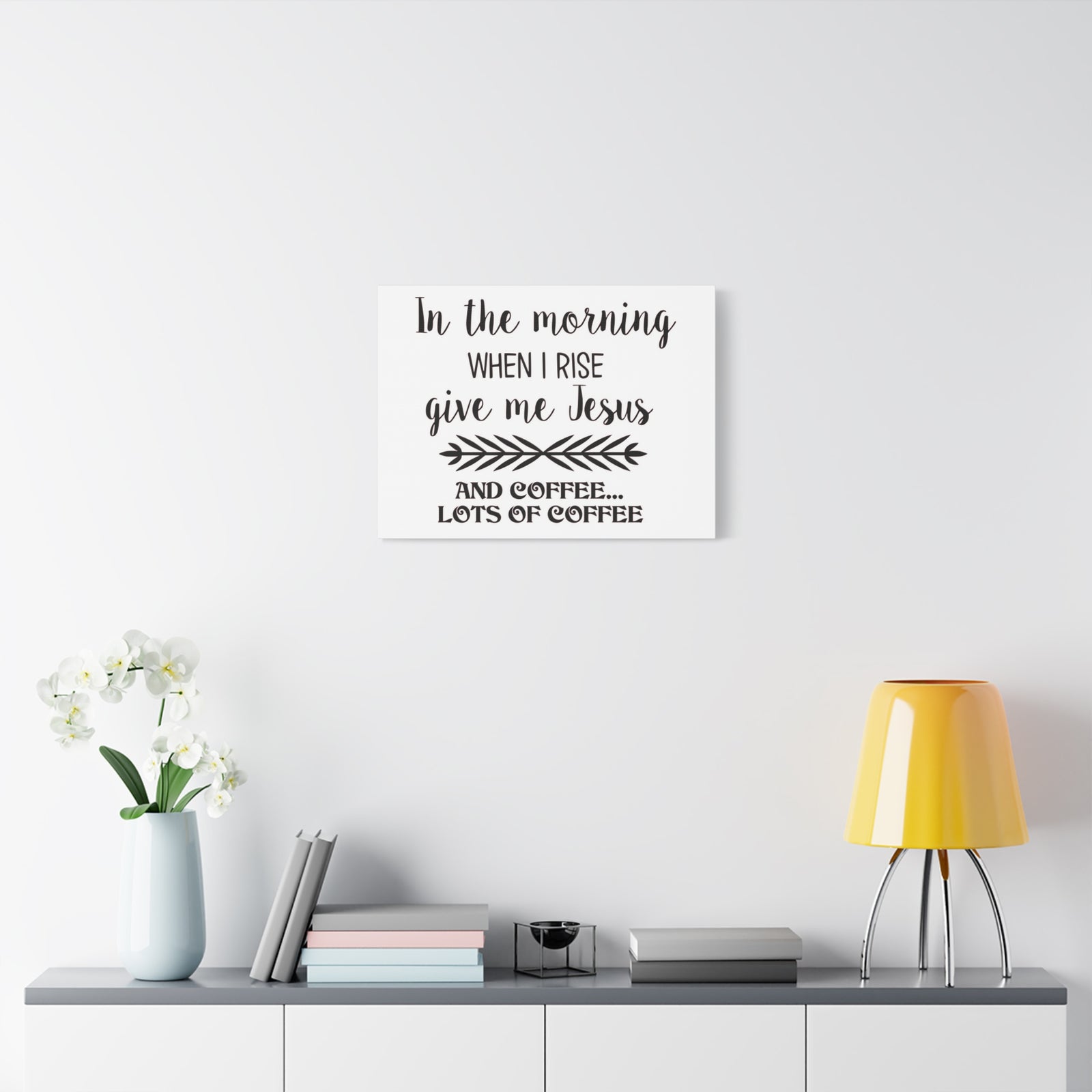 Scripture Canvas In The Morning When I Rise Psalm 59:6 Christian Wall Art Print Ready to Hang-Express Your Love Gifts