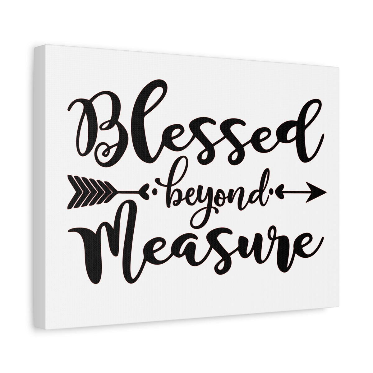 Scripture Canvas Blessed Beyond Measure Psalm 31:19 Christian Wall Art Print Ready to Hang-Express Your Love Gifts