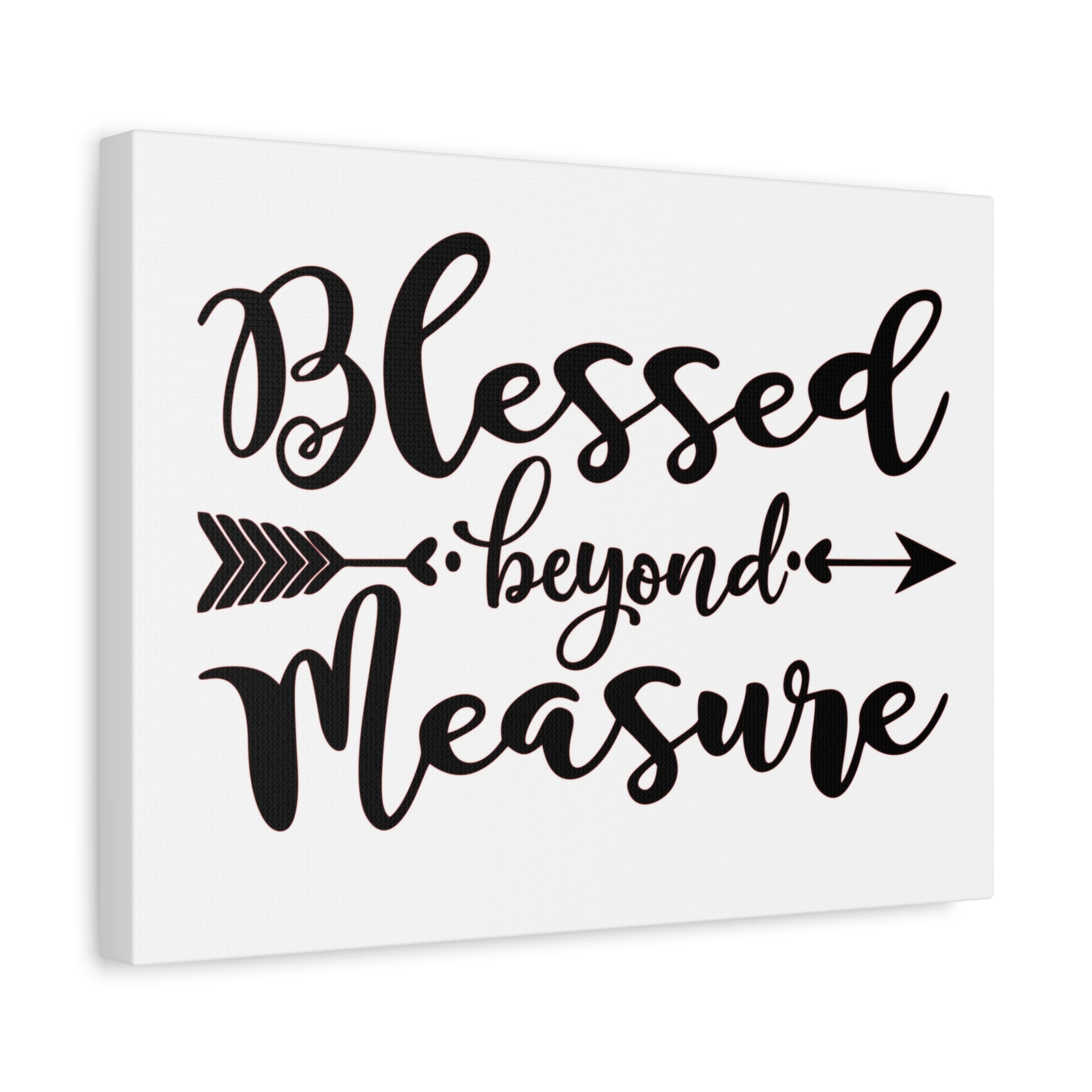 Scripture Canvas Blessed Beyond Measure Psalm 31:19 Christian Wall Art Print Ready to Hang-Express Your Love Gifts