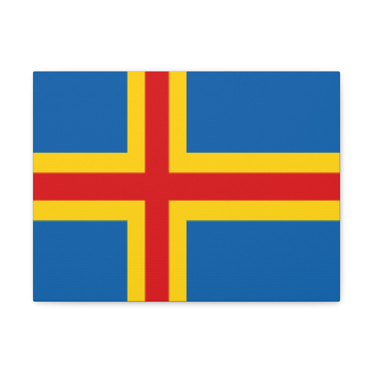 Aland Islands Country Flag Canvas Vibrant Wall Art Unframed Home Decor-Express Your Love Gifts