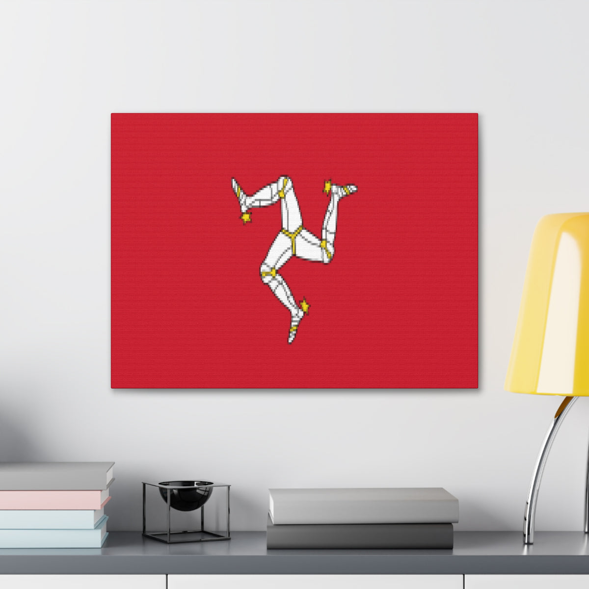 Isle of Man Country Flag Canvas Vibrant Wall Art Unframed Home Decor-Express Your Love Gifts