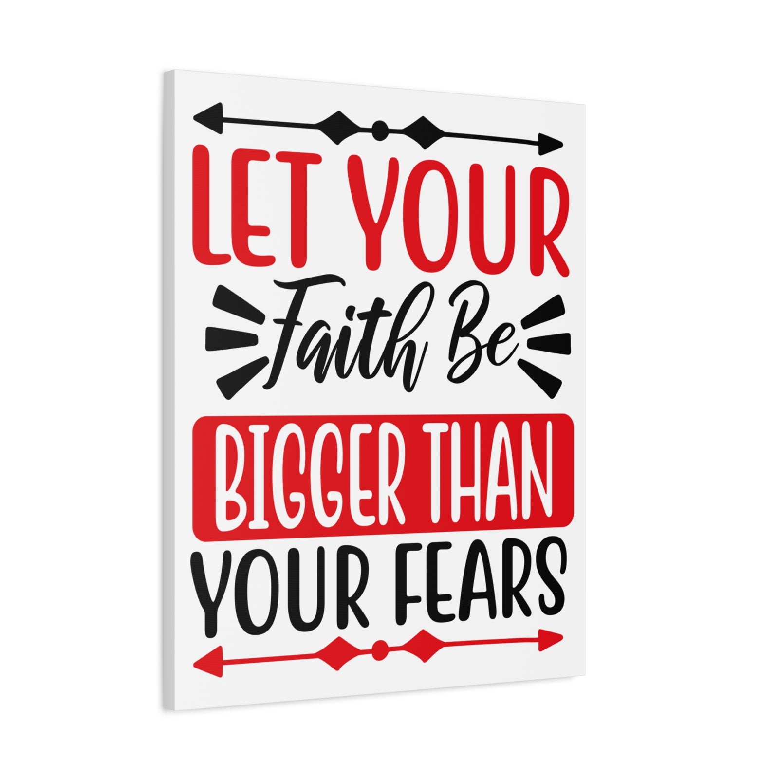 Scripture Canvas Let Your Fate Psalm 34:4 Christian Wall Art Print Ready to Hang-Express Your Love Gifts