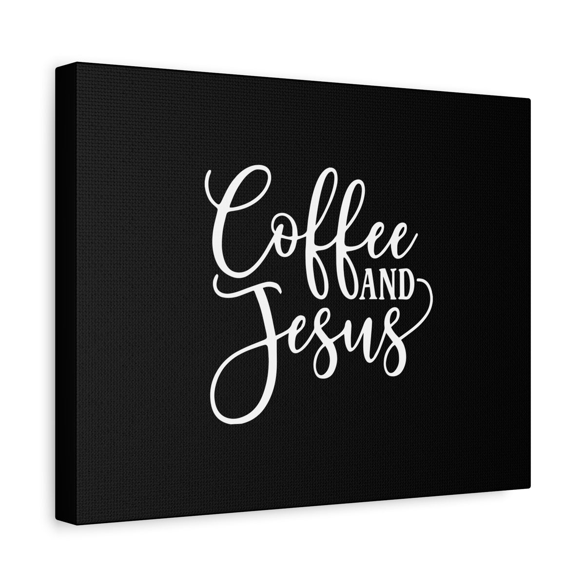 Scripture Canvas Coffee And Jesus Psalm 118:24 Calligraphy Christian Wall Art Bible Verse Print Ready to Hang-Express Your Love Gifts