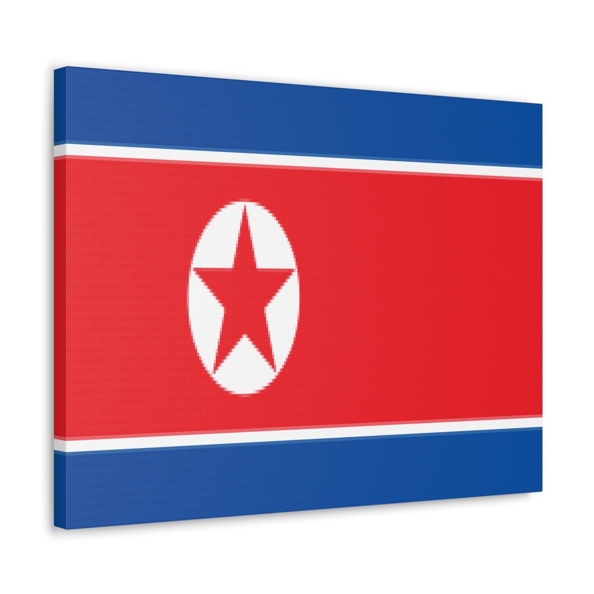 North Korea Country Flag Canvas Vibrant Wall Art Unframed Home Decor-Express Your Love Gifts