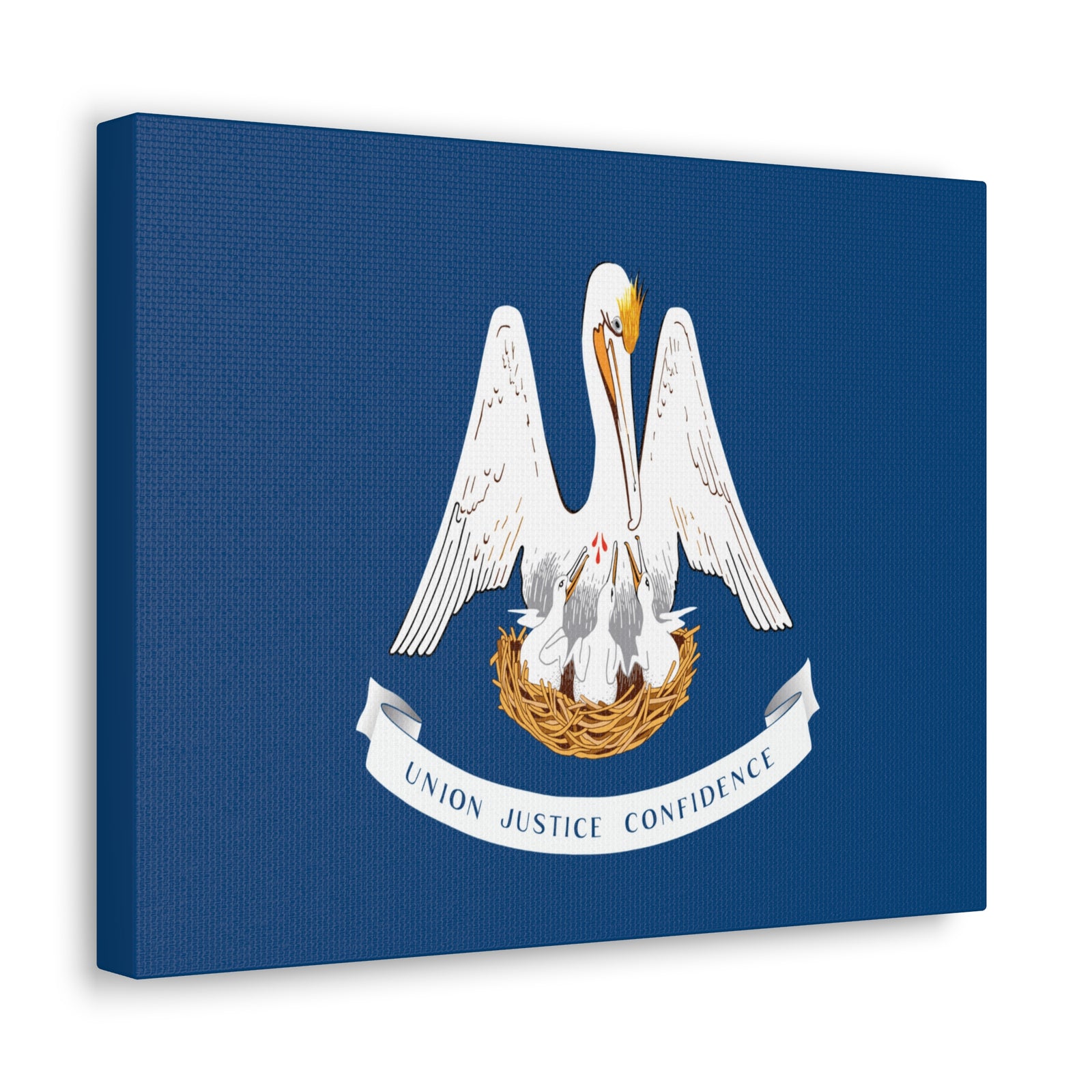 Louisiana Stage Flag Canvas Vibrant Wall Art Unframed Home Decor-Express Your Love Gifts