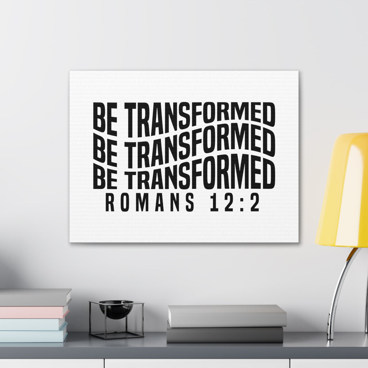 Scripture Walls Romans 12:2 Be Transformed Bible Verse Canvas Christian Wall Art Ready to Hang Unframed-Express Your Love Gifts