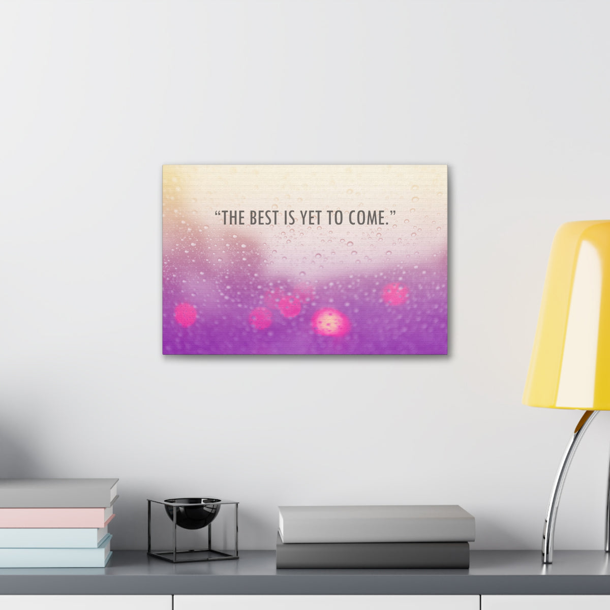 Inspirational Quote Canvas The Best Is Yet To Come Motivational Print Ready to Hang Artwork-Express Your Love Gifts
