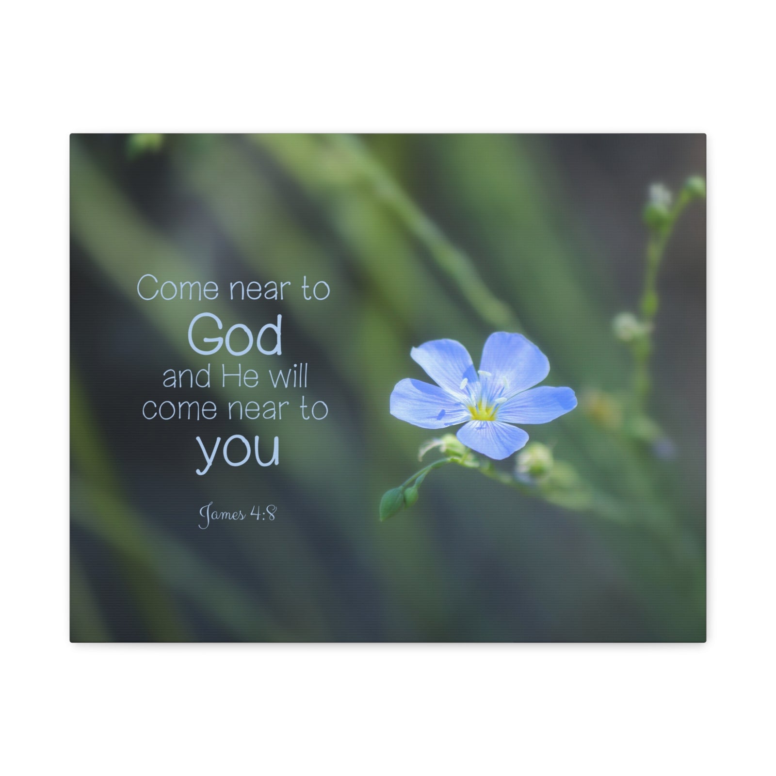 Scripture Walls Near To God James 4:8 Bible Verse Canvas Christian Wall Art Ready to Hang-Express Your Love Gifts