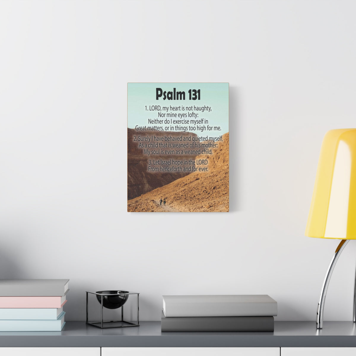 Scripture Walls Heart Not Haughty Psalm 131:1 Christian Wall Art Bible Verse Print Ready to Hang-Express Your Love Gifts