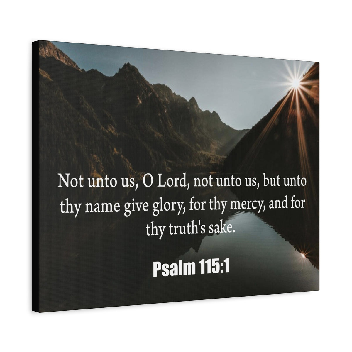 Scripture Canvas Not Unto Us Isaiah 41:10 Christian Wall Art Bible Verse Print Ready to Hang-Express Your Love Gifts