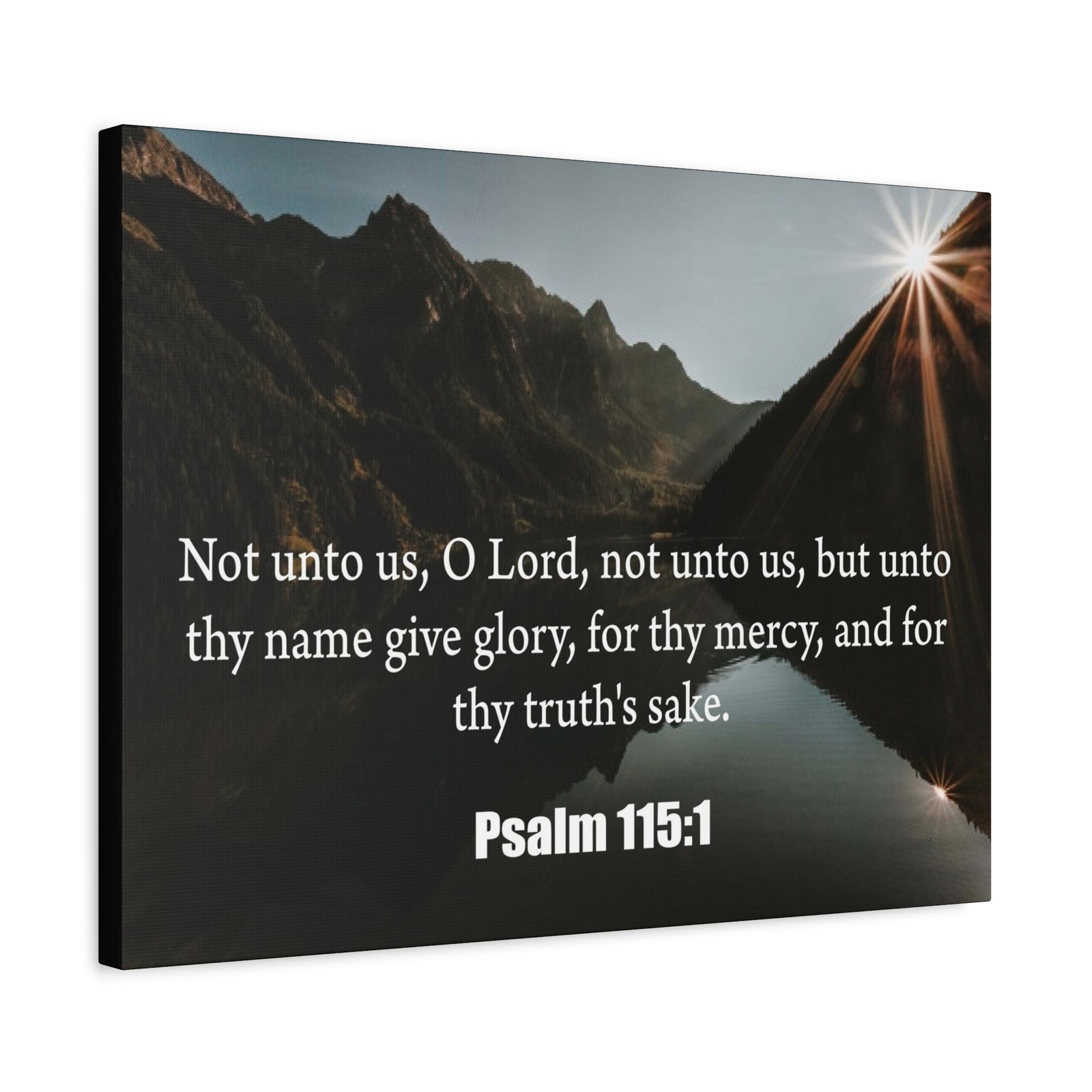 Scripture Canvas Not Unto Us Isaiah 41:10 Christian Wall Art Bible Verse Print Ready to Hang-Express Your Love Gifts