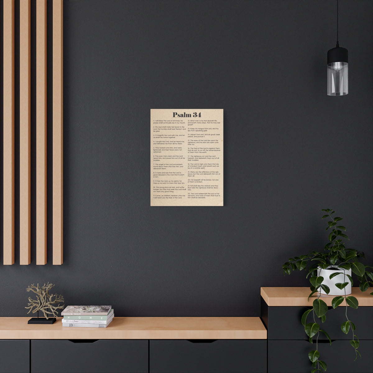Scripture Walls Brokenness to Wholeness Psalm 34:3 Christian Wall Art Print Ready to Hang-Express Your Love Gifts