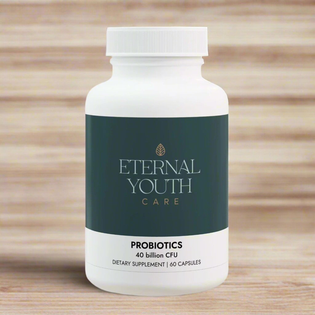Eternal Youth Care Probiotic Supplement 40 Billion CFU with MAKTREK® – Digestive Muscle Support Non-GMO, Corn-Free (60 Capsules)-Express Your Love Gifts