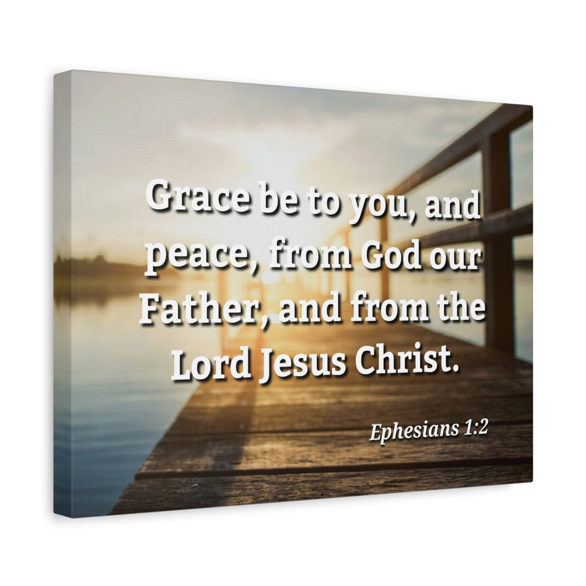 Scripture Walls Grace & Peace Ephesians 1:2 Bible Verse Canvas Christian Wall Art Ready to Hang-Express Your Love Gifts