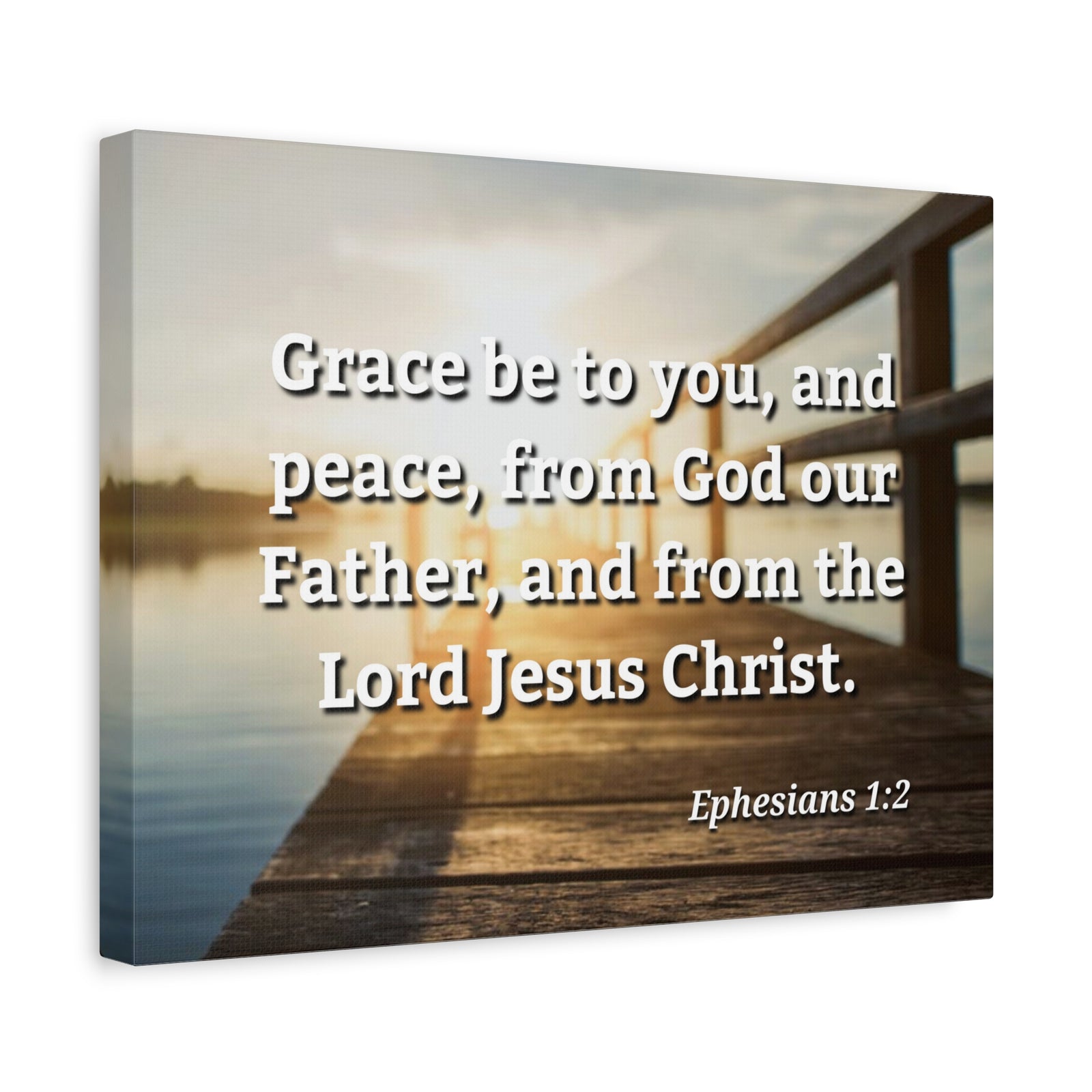 Scripture Walls Grace & Peace Ephesians 1:2 Bible Verse Canvas Christian Wall Art Ready to Hang-Express Your Love Gifts