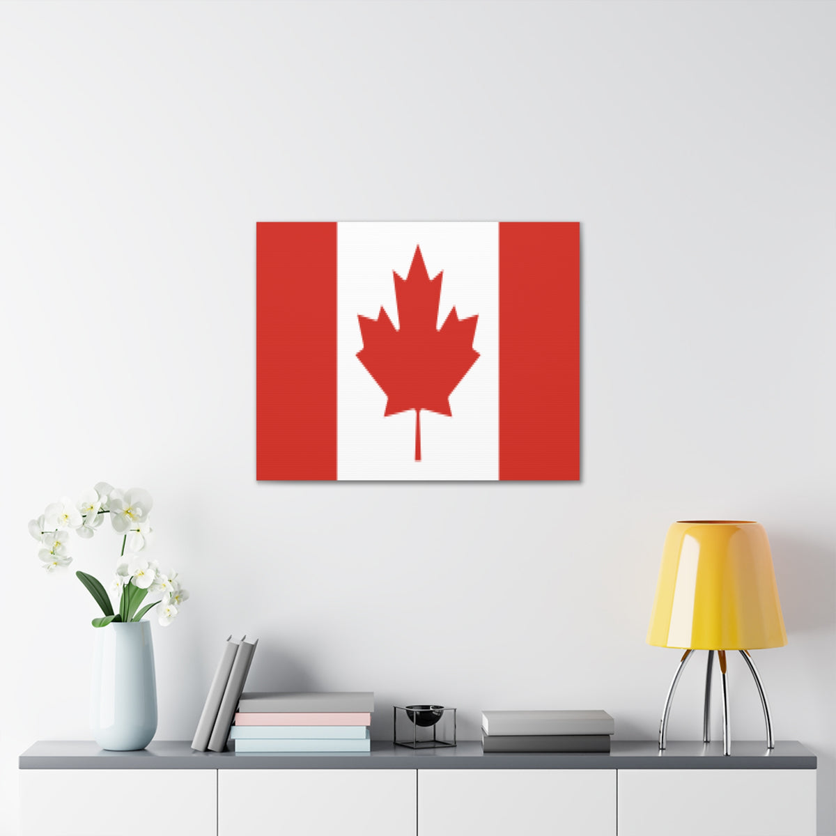 Canada Country Flag Canvas Vibrant Wall Art Unframed Home Decor-Express Your Love Gifts