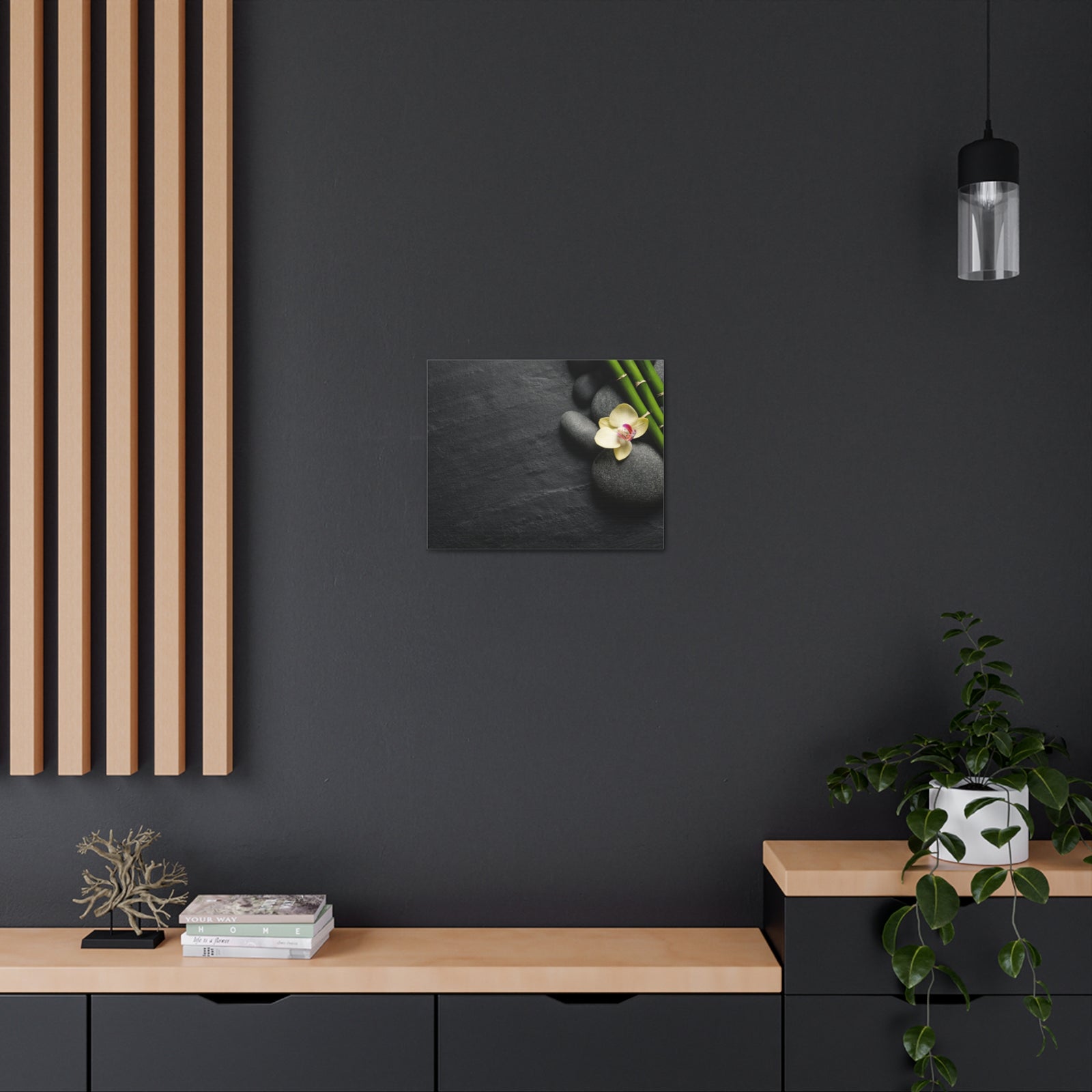 Beautiful Orchid Flower Forest Floral Nature Photography Canvas Wall Art for Home Decor Ready-to-Hang-Express Your Love Gifts