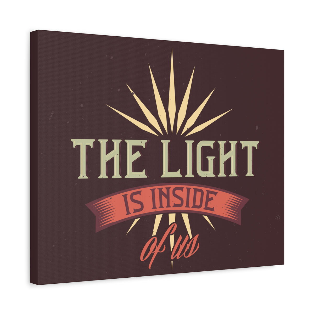 Inspirational Quote Canvas The Light Wall Art Motivational Motto Inspiring Prints Artwork Decor Ready to Hang-Express Your Love Gifts