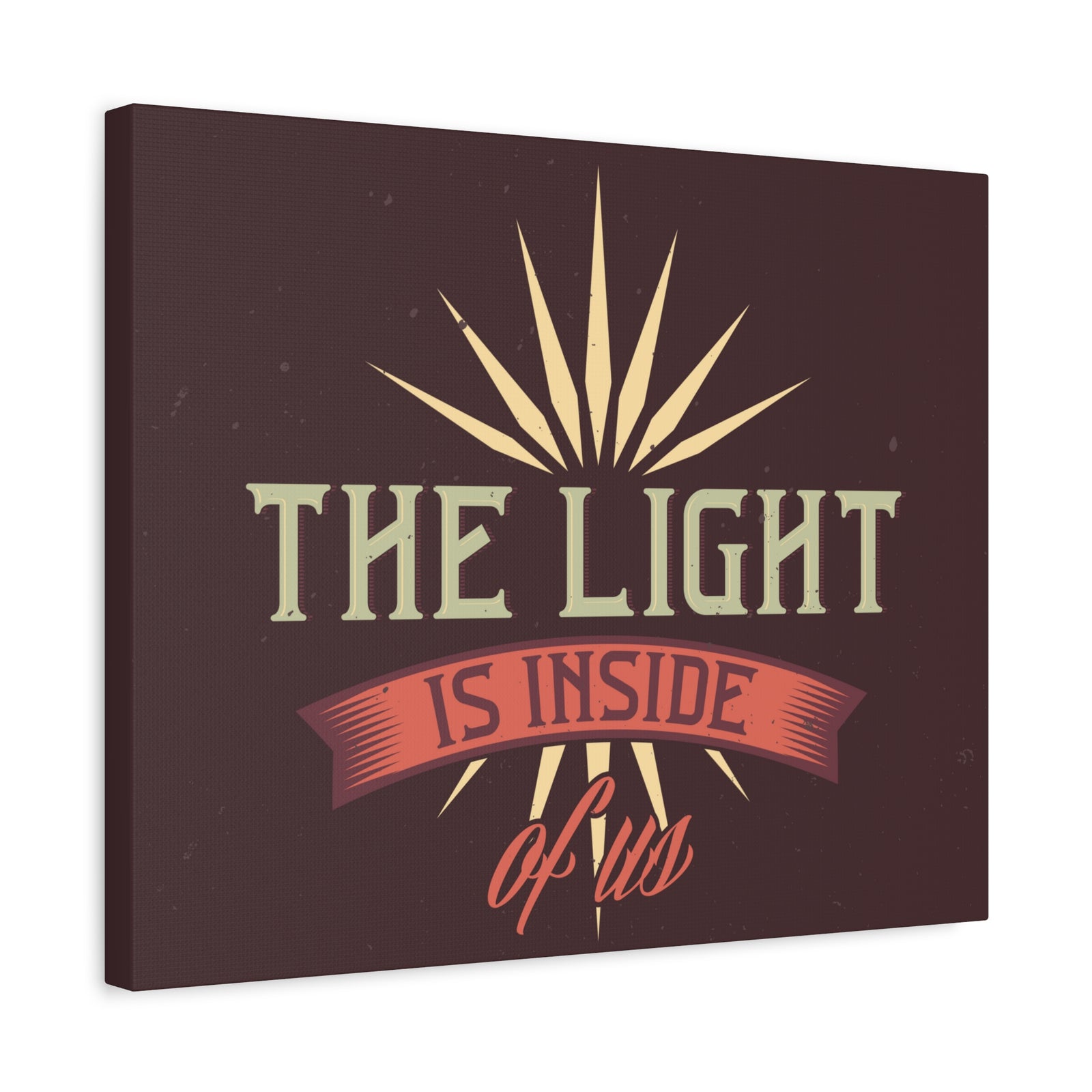 Inspirational Quote Canvas The Light Wall Art Motivational Motto Inspiring Prints Artwork Decor Ready to Hang-Express Your Love Gifts