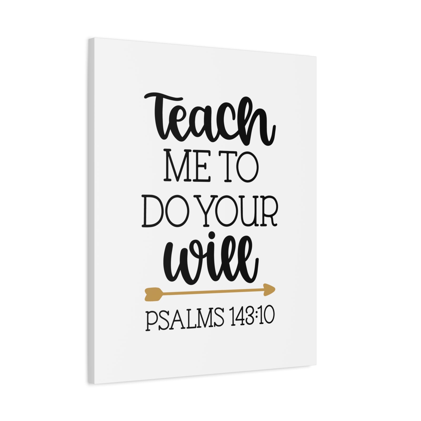 Scripture Canvas Do Your Will Psalms 143:10 Christian Wall Art Bible Verse Print Ready to Hang-Express Your Love Gifts