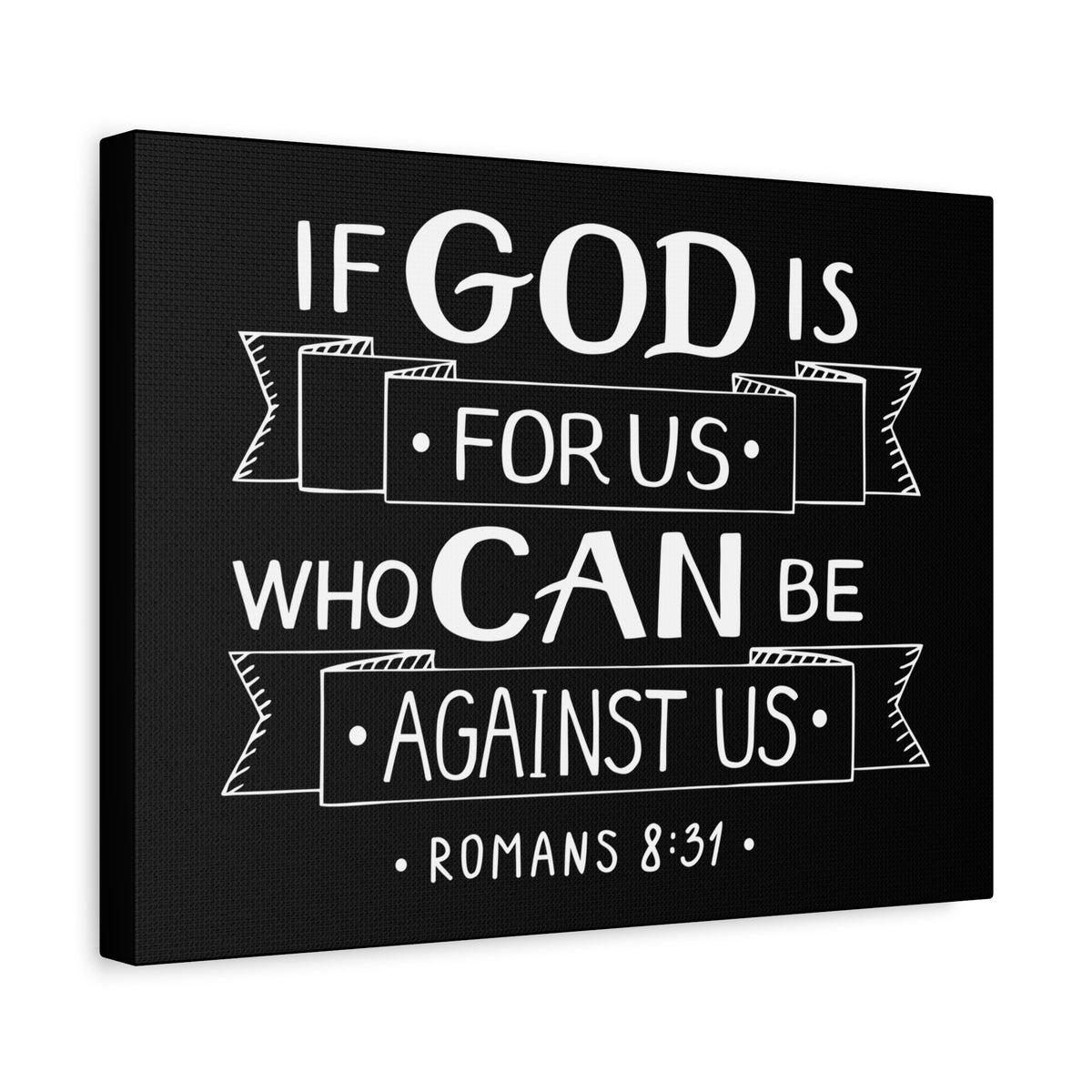 Scripture Canvas God For Us Matthew 6:33 Christian Wall Art Bible Verse Print Ready to Hang-Express Your Love Gifts