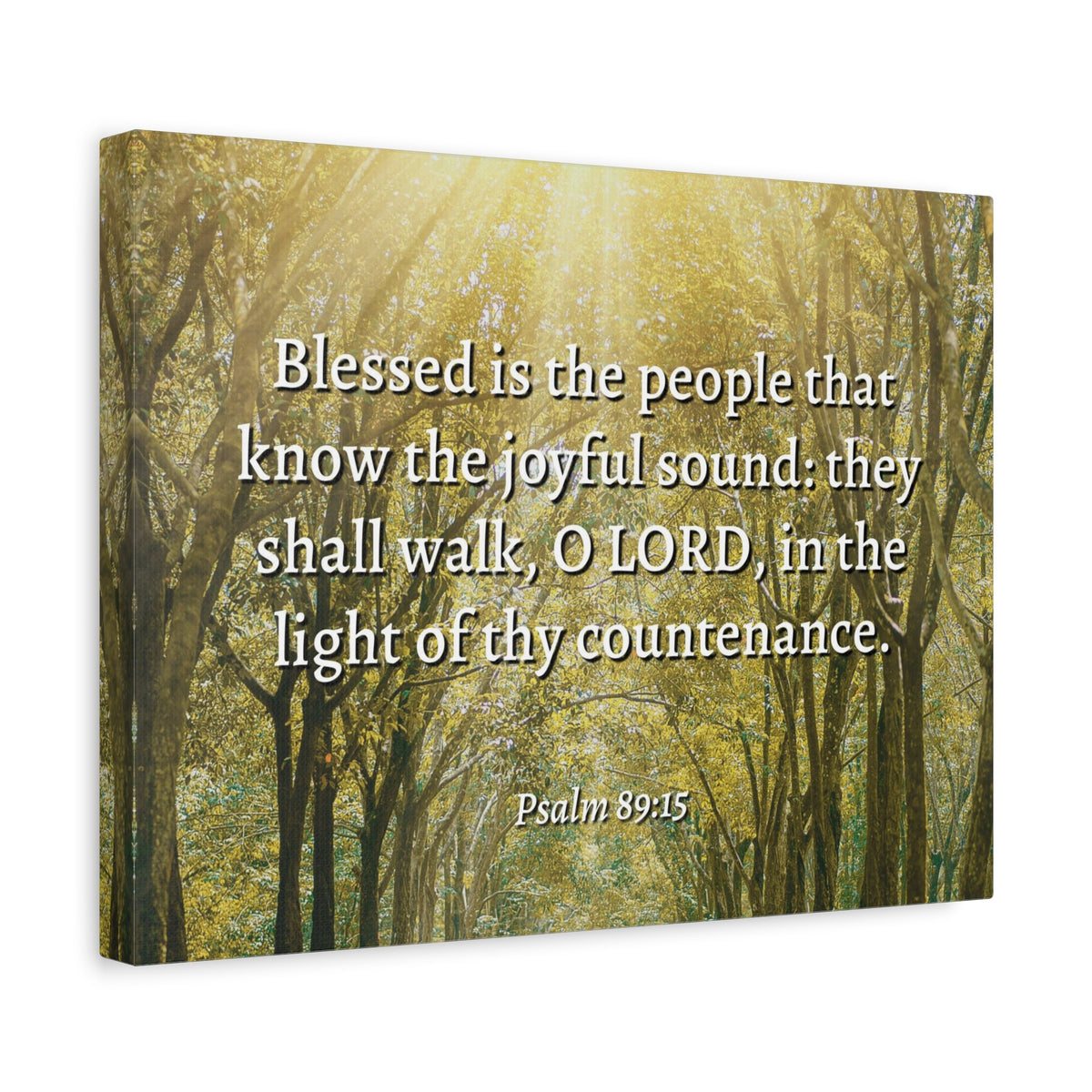 Scripture Walls Joyful Sound Psalm 89:15 Bible Verse Canvas Christian Wall Art Ready to Hang-Express Your Love Gifts