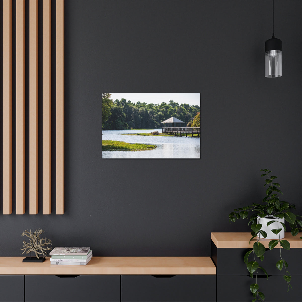 Prairie Lakes Park Canvas Wall Art for Home Decor Ready-to-Hang-Express Your Love Gifts