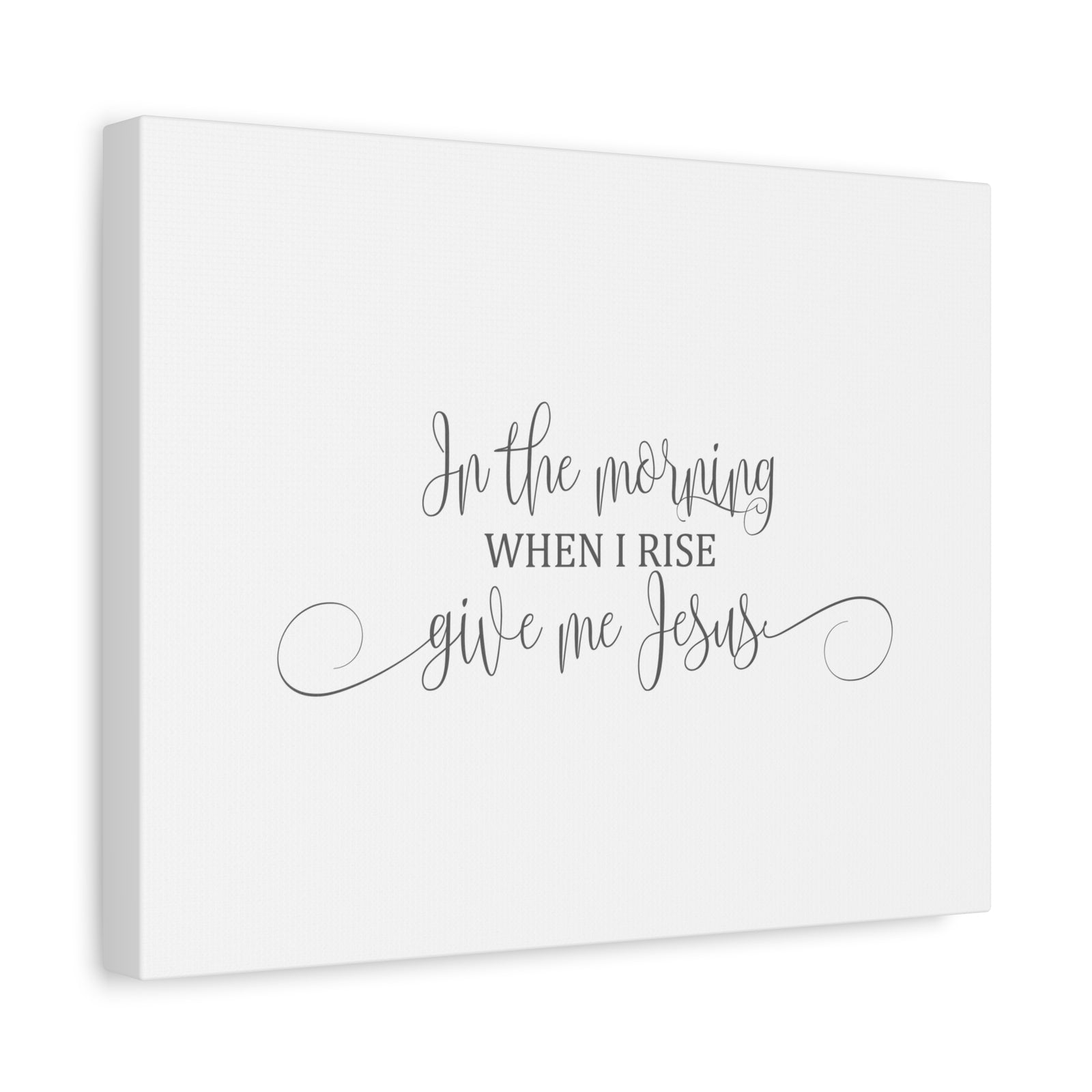 Scripture Canvas In The Morning When I Rise Psalms 17:15 Christian Wall Art Bible Verse Print Ready to Hang-Express Your Love Gifts