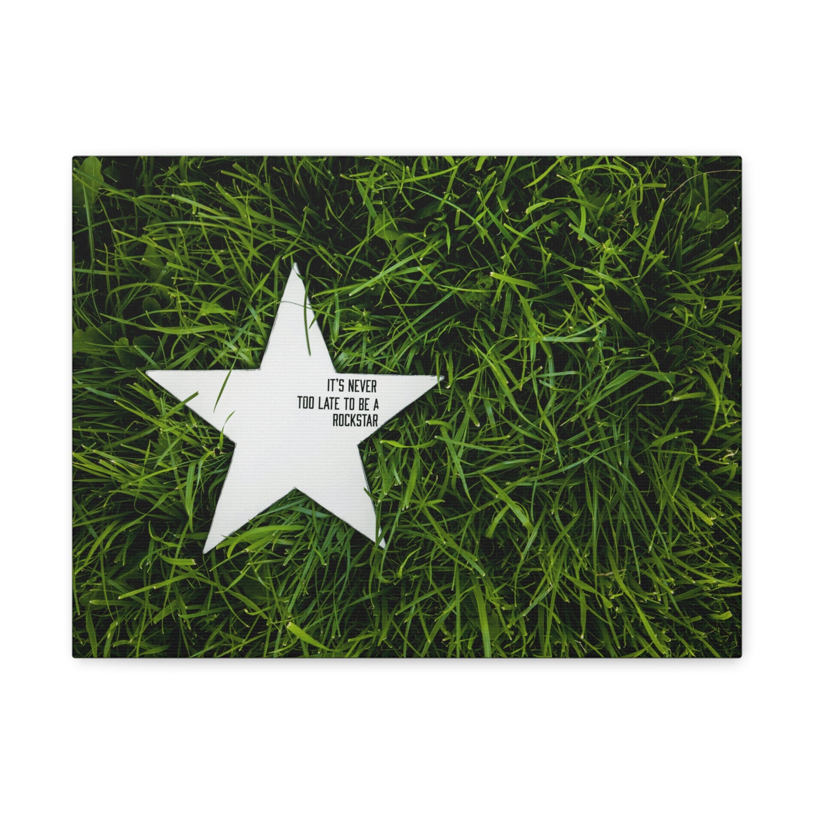 Inspirational Quote Canvas It's Never Too Late Motivational Print Ready to Hang Artwork-Express Your Love Gifts