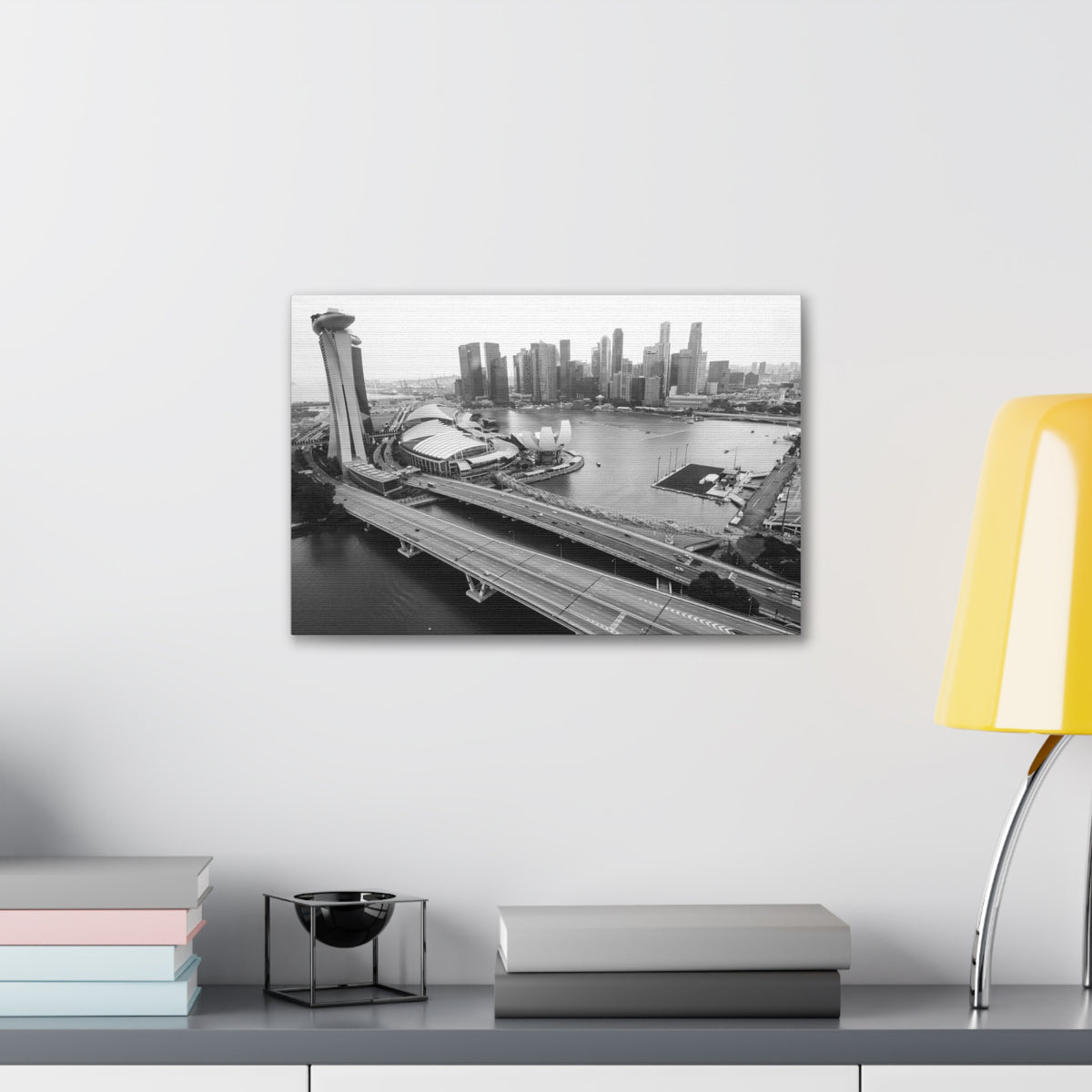 Singapore Skyline Canvas Artwork High-Quality Breathtaking Stunning Cityscape for Home Decor Ready to Hang-Express Your Love Gifts