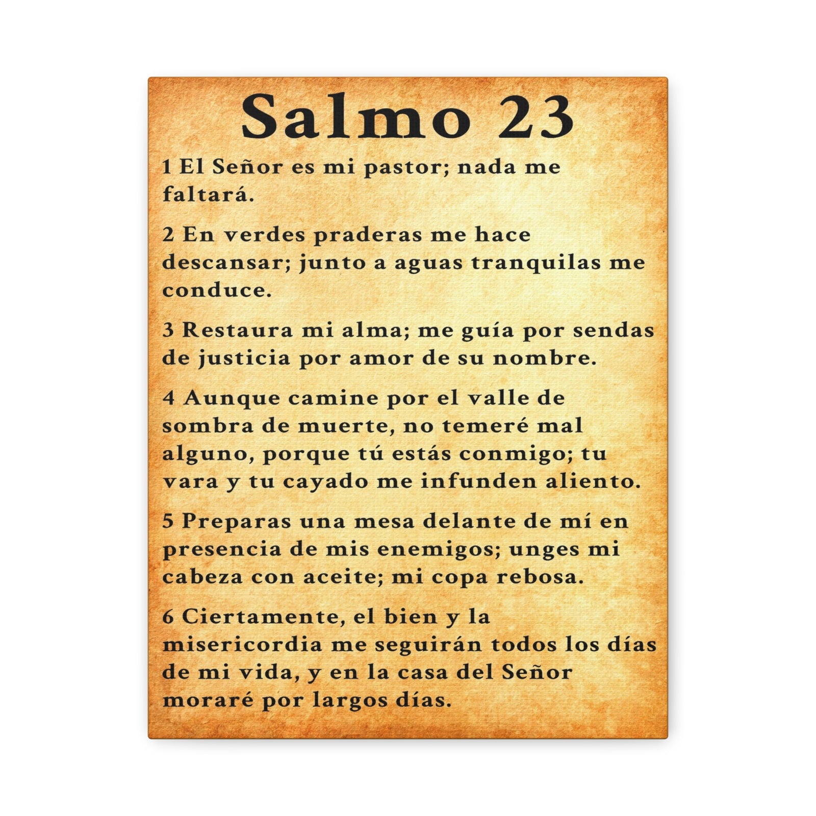 Scripture Walls Salmo 23 Chapter Gold Christian Wall Art Print Ready to Hang Unframed-Express Your Love Gifts