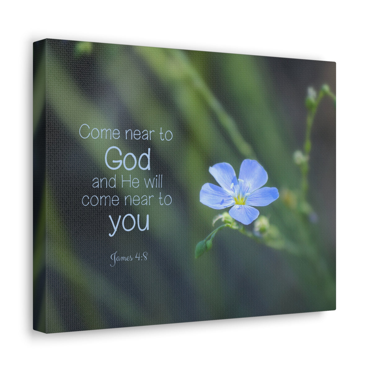 Scripture Walls Near To God James 4:8 Bible Verse Canvas Christian Wall Art Ready to Hang-Express Your Love Gifts