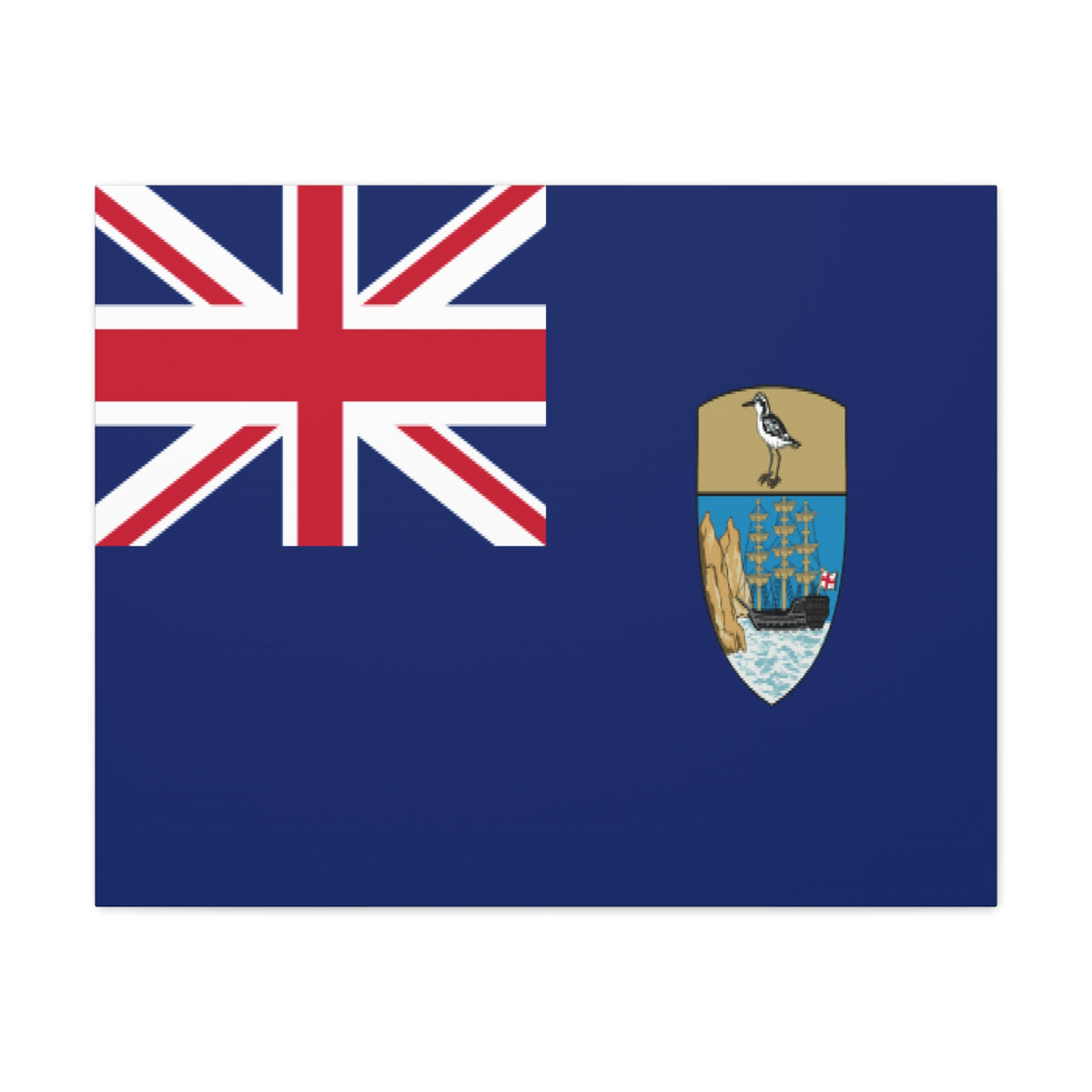 Saint Helena, Ascension and Tristan da Cunha Country Flag Canvas Vibrant Wall Art Unframed Home Decor-Express Your Love Gifts