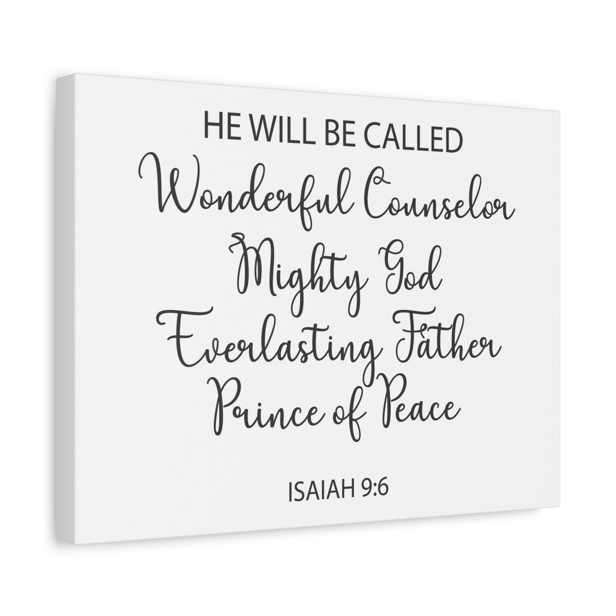 Scripture Walls Prince Of Peace Isaiah 9:6 Bible Verse Canvas Christian Wall Art Ready To Hang-Express Your Love Gifts
