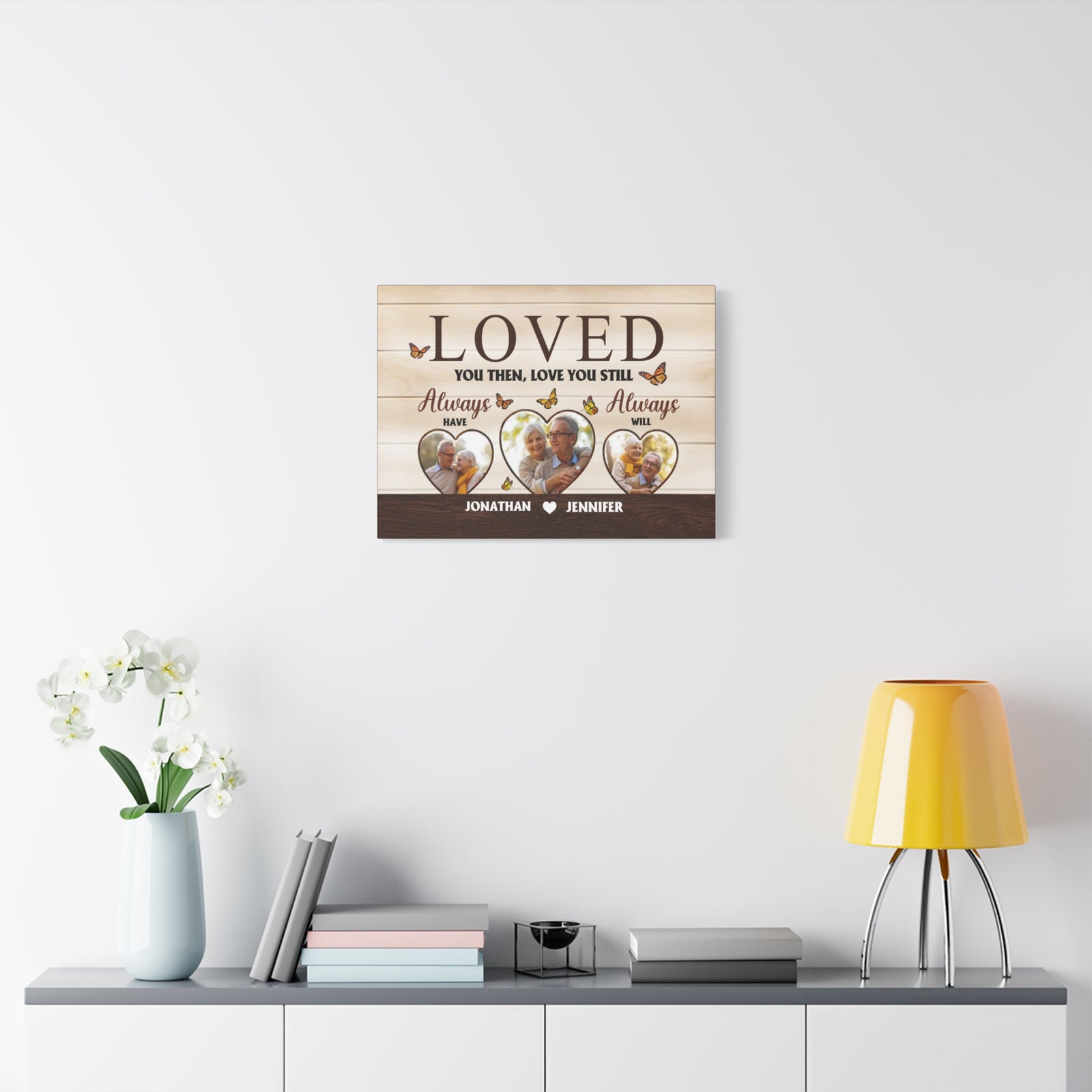Personalized Loved You Then, Love You Still Canvas Wall Art – Always Have, Always Will-Express Your Love Gifts