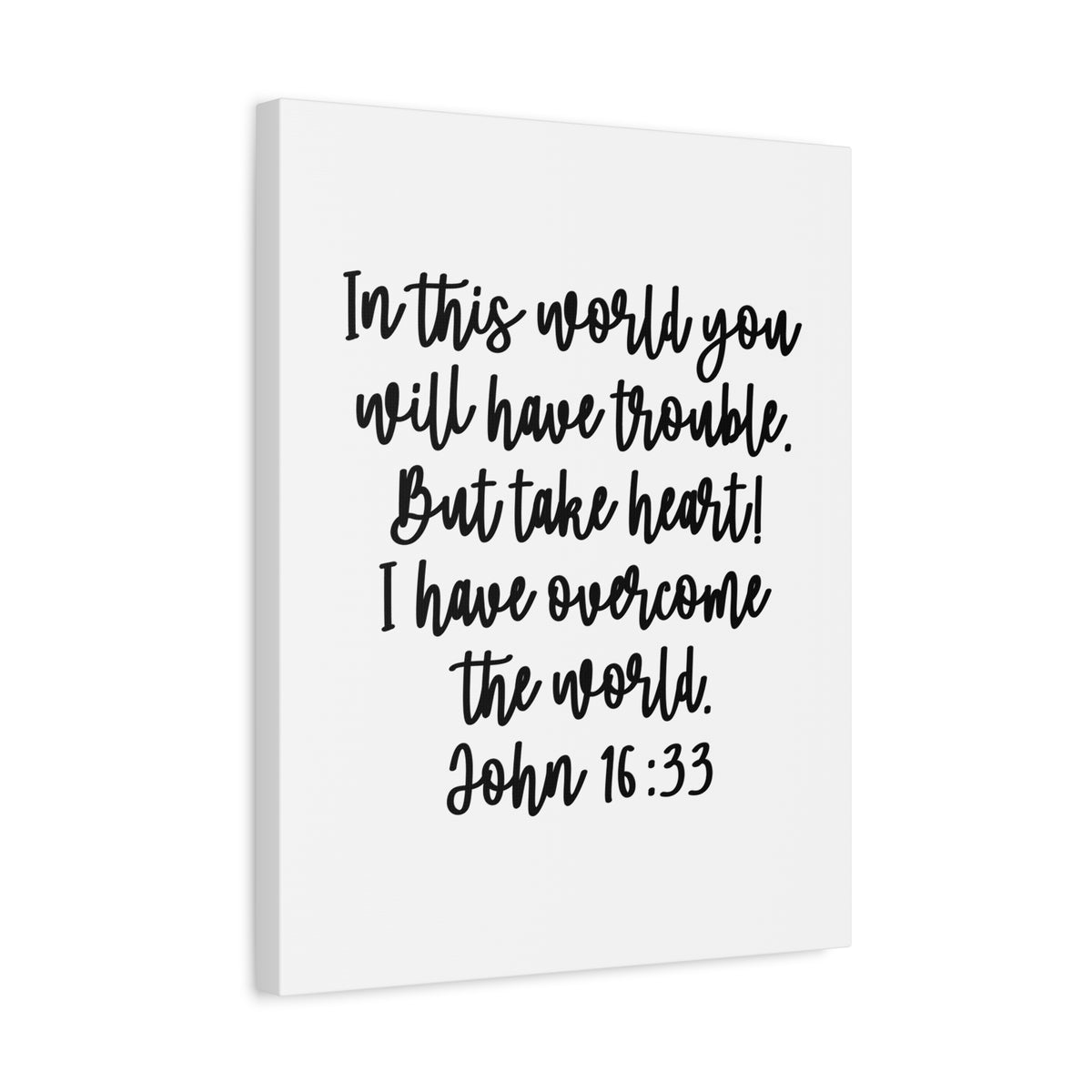Scripture Walls John 16:13 But Take Heart Bible Verse Canvas Christian Wall Art Ready to Hang Unframed-Express Your Love Gifts