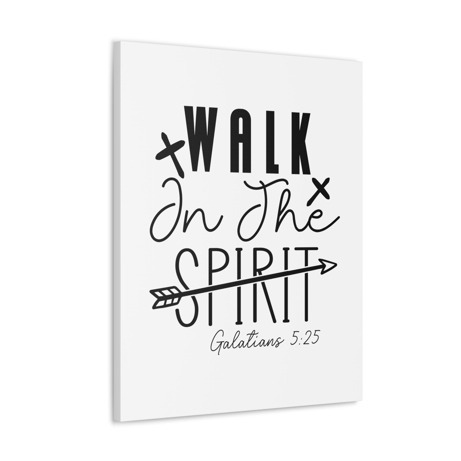 Scripture Walls Galatians 5:25 Walk in the Spirit Bible Verse Canvas Christian Wall Art Ready to Hang Unframed-Express Your Love Gifts