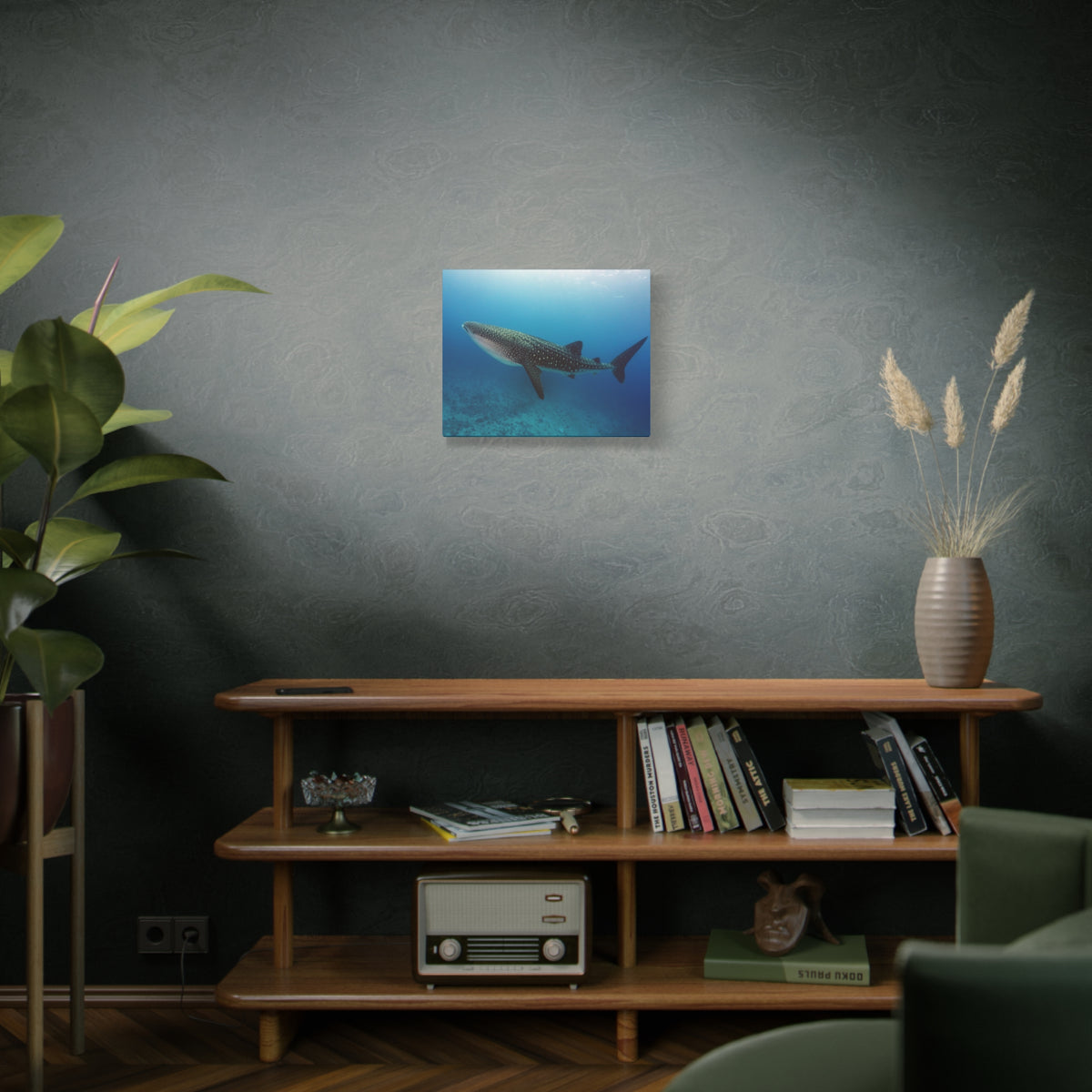Majestic Whale Shark Art Majestic Whale Shark Print Animal Wall Art Wildlife Canvas Prints Wall Art Ready to Hang-Express Your Love Gifts