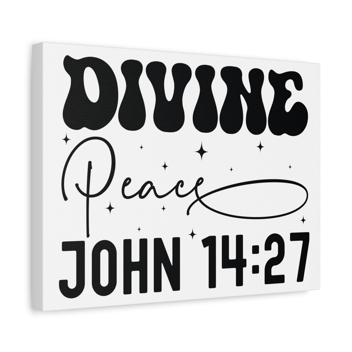 Scripture Walls John 14:27 Divine Peace Bible Verse Canvas Christian Wall Art Ready to Hang Unframed-Express Your Love Gifts