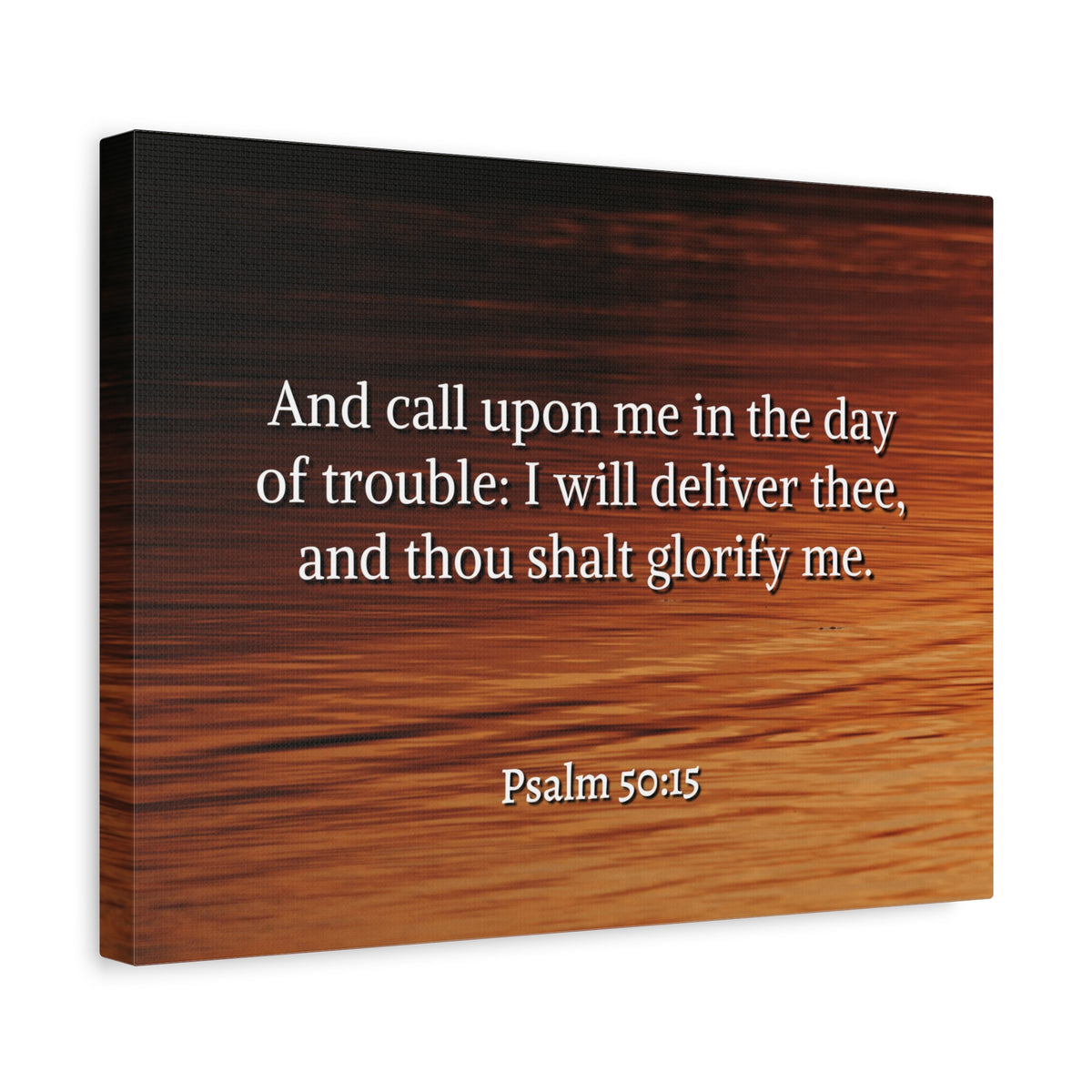 Scripture Walls Call On Me Psalm 50:15 Bible Verse Canvas Christian Wall Art Ready to Hang-Express Your Love Gifts