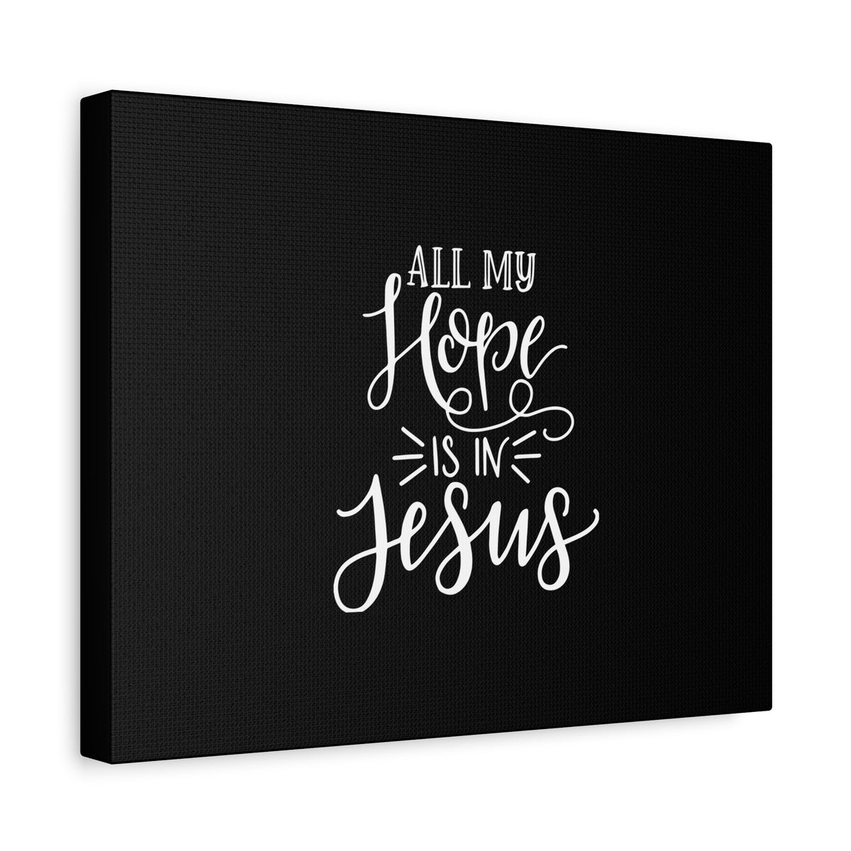 Scripture Canvas All My Hope Is In Psalm 62:5 Jesus Christian Wall Art Bible Verse Print Ready to Hang-Express Your Love Gifts
