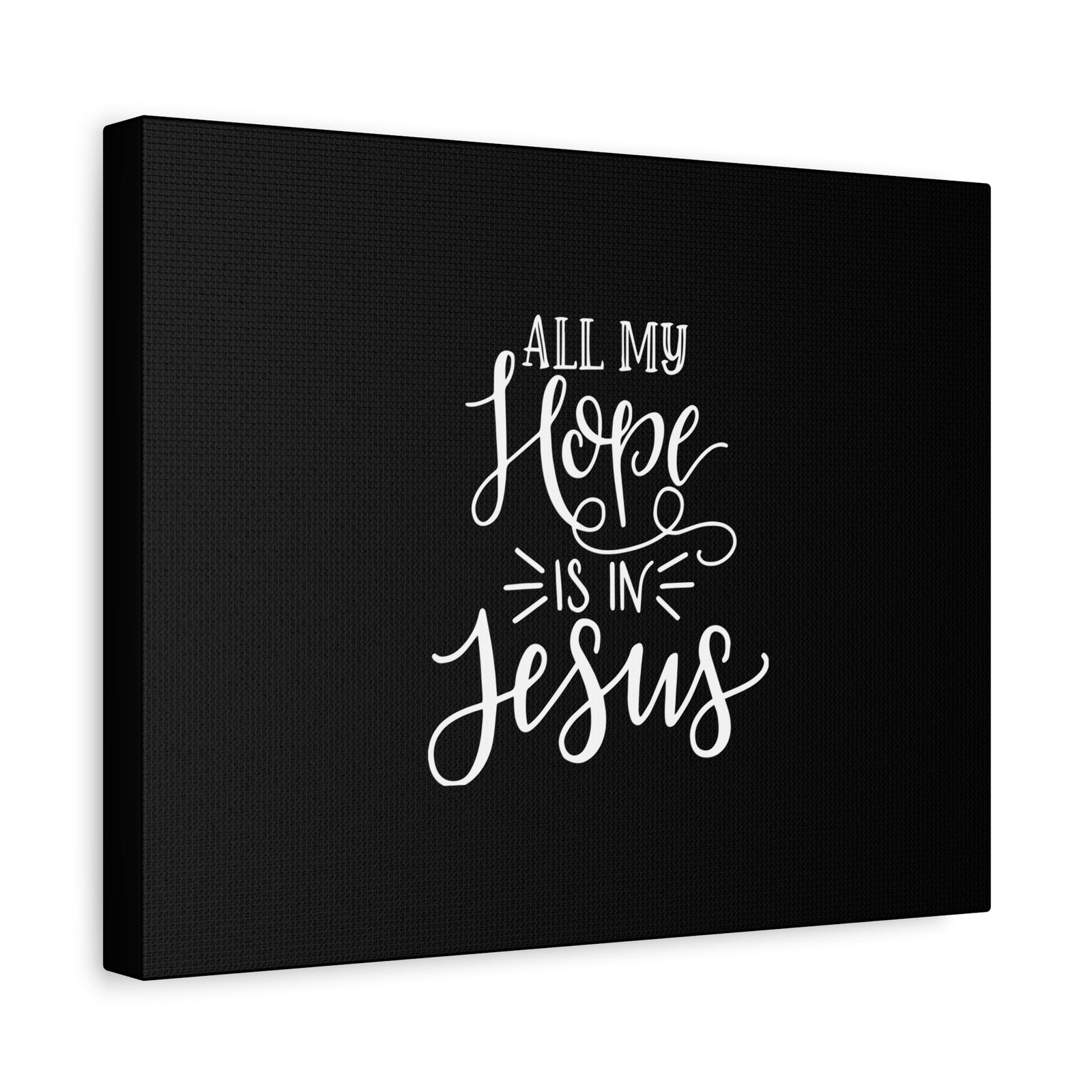 Scripture Canvas All My Hope Is In Psalm 62:5 Jesus Christian Wall Art Bible Verse Print Ready to Hang-Express Your Love Gifts