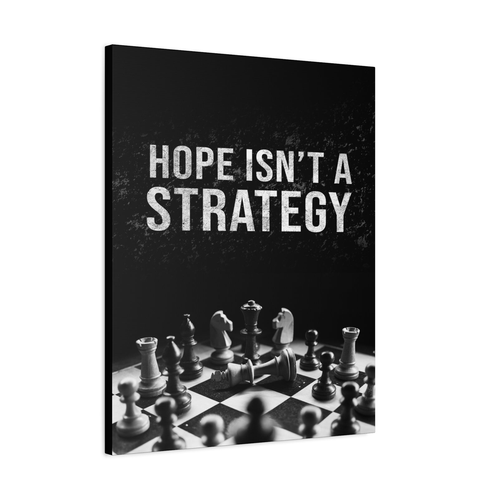 Hope Isn't A Strategy Wall Street Trading Quote-Money Motivation Wall Art-Express Your Love Gifts